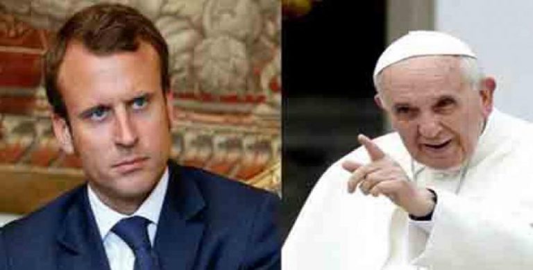 Macron a discutat cu Papa Francisc după atacul din biserica din Nisa