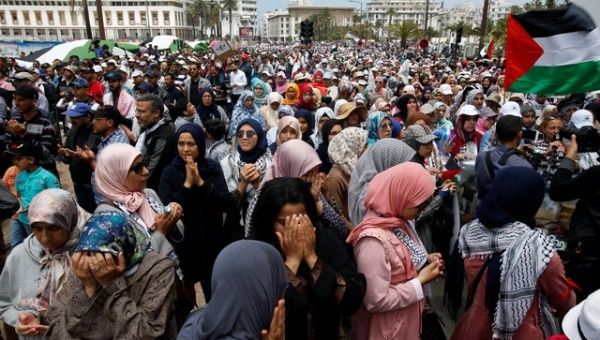 Maroc: Mii de oameni protestează împotriva mutării ambasadei americane la Ierusalim