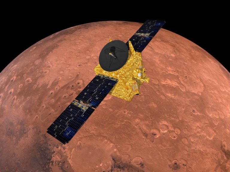 Sonda Al-Amal a Emiratelor Arabe Unite a trimis prima sa imagine de pe Marte