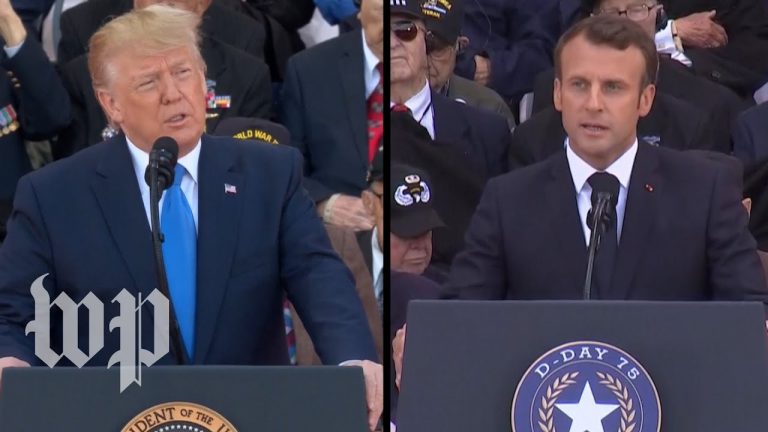 Trump şi Macron îi onorează pe veteranii celui de-al doilea război mondial – VIDEO