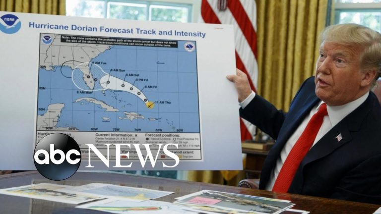 Trump spune că nu a greşit atunci când a alertat Alabama în faţa uraganului Dorian. Preşedintele american vine cu dovezi