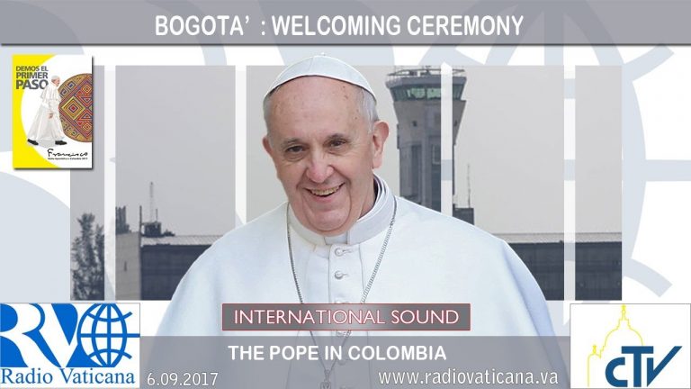 Papa Francisc a ajuns în Columbia