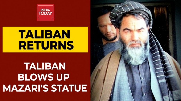 Statuia lui Abdul Ali Mazari a fost distrusă de talibani