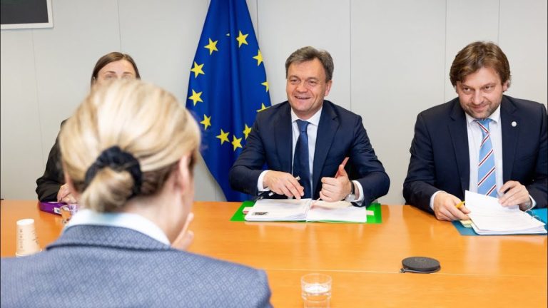 Recean a avut discuții cu oficiali europeni despre aderarea Moldovei la UE