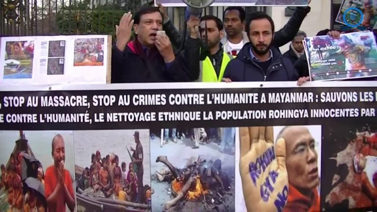 Manifestaţie la Paris în semn de solidaritate cu minoritatea rohingya supusă violenţelor în Myanmar