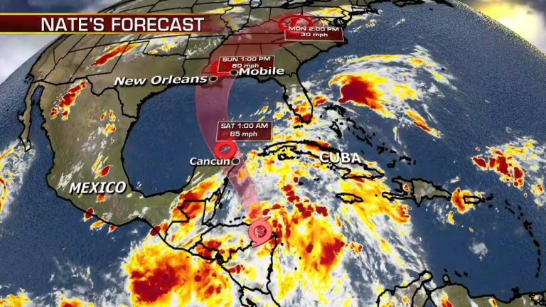 ATENȚIONARE de ultimă oră – Furtuna Nate s-a transformat în uragan în drum spre SUA. Stare de urgență decretată în Louisiana