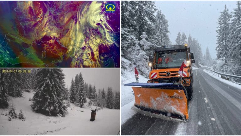 Furtuna Renata a ajuns în România. Zăpada măsoară jumătate de metru la Bâlea Lac. Mare parte din țară e sub alertă de vijelii