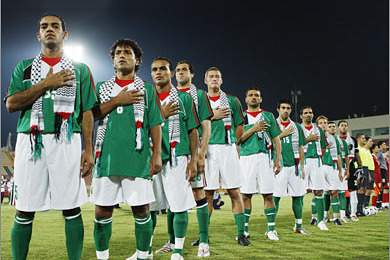 Naţionala de fotbal a Palestinei visează să joace din nou acasă