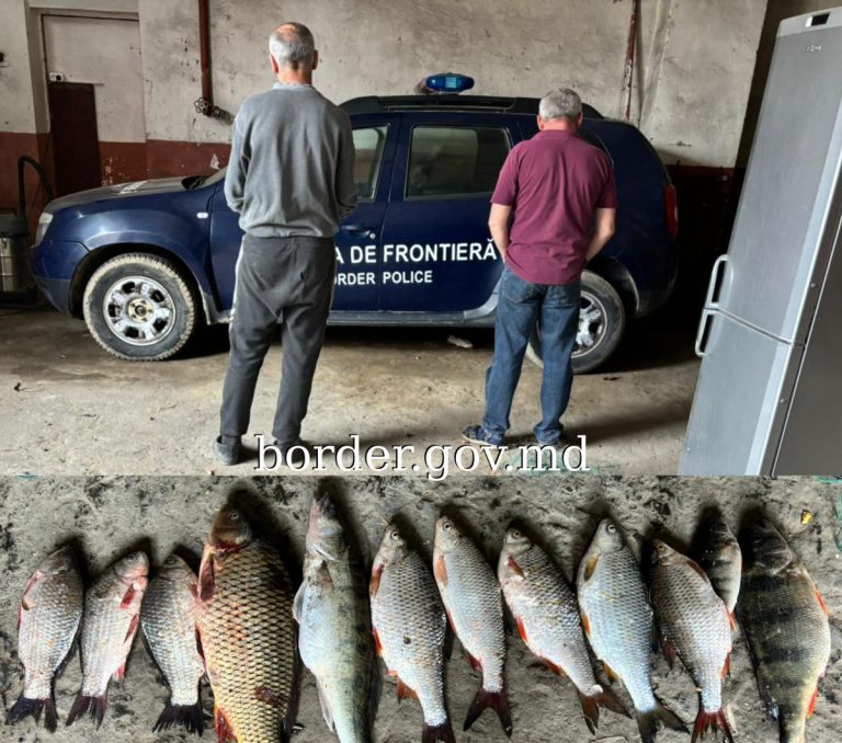 Doi bărbați au fost prinși la pescuit interzis pe râul Ciuhur