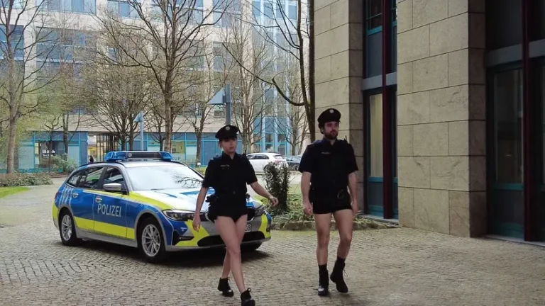 Polițiștii bavarezi protestează față de lipsa uniformelor, patrulând în chiloți – VIDEO