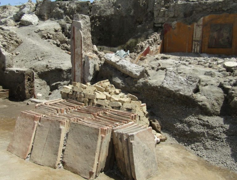 Arheologii de la Pompei au dezgropat un şantier antic, dezvăluie metode de construcție antice folosite de romani