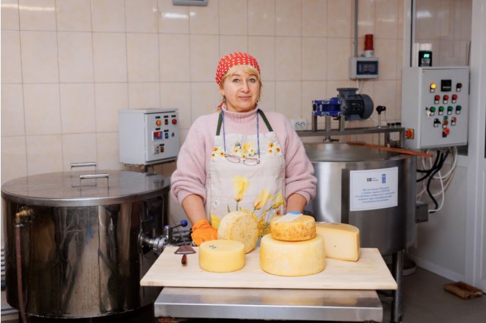 Olga Harcenko, producătoare din stânga Nistrului care face poveste din brânzeturi