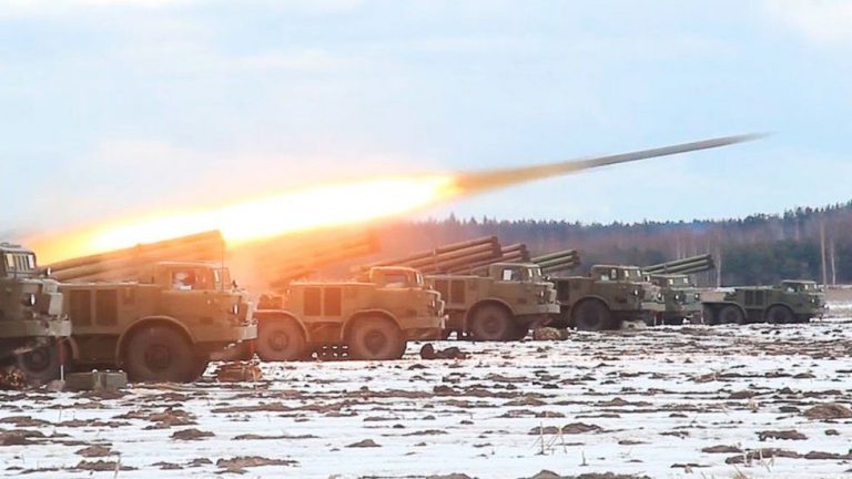 Armata rusă a distrus o bază militară de lângă Kiev