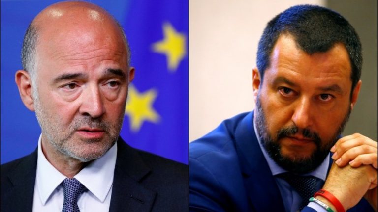 Salvini „și-a pierdut răbdarea” cu Moscovici