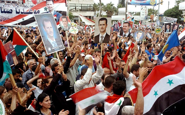 Peste 500 de druzi au manifestat în favoarea regimului lui Bashar Al-Assad în partea Platoului Golan ocupată de Israel