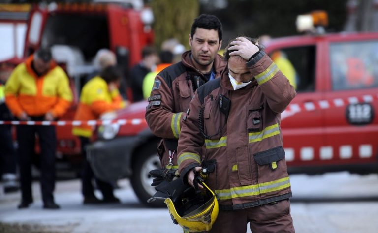 Protest al pompierilor forestieri din Spania