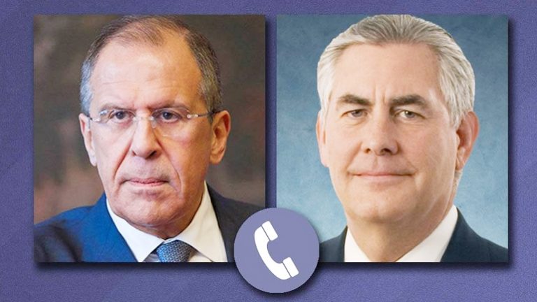 Rex Tillerson şi Serghei Lavrov au discutat telefonic despre situaţiiile din Siria, Coreea de Nord şi Ucraina