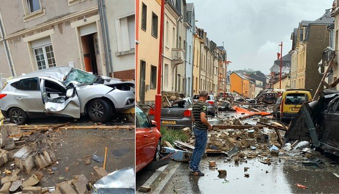 O tornadă a făcut prăpăd în Luxemburg – şapte răniţi şi multe pagube materiale (FOTO/VIDEO)