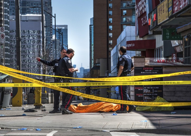 Bilanţul atacului de la Toronto: 10 morţi şi 15 răniţi; atacatorul, un bărbat de 25 de ani din Toronto