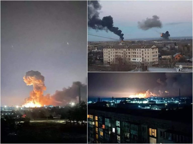 A început RĂZBOIUL în Ucraina:  Explozii la Kiev şi în mai multe oraşe din ţară