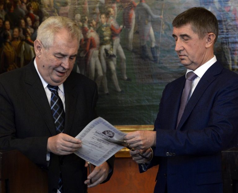 Miliardarul ceh Andrej Babis este la un pas să ajungă prim-ministru. Președintele Zeman anunță că îi va încredința mandatul